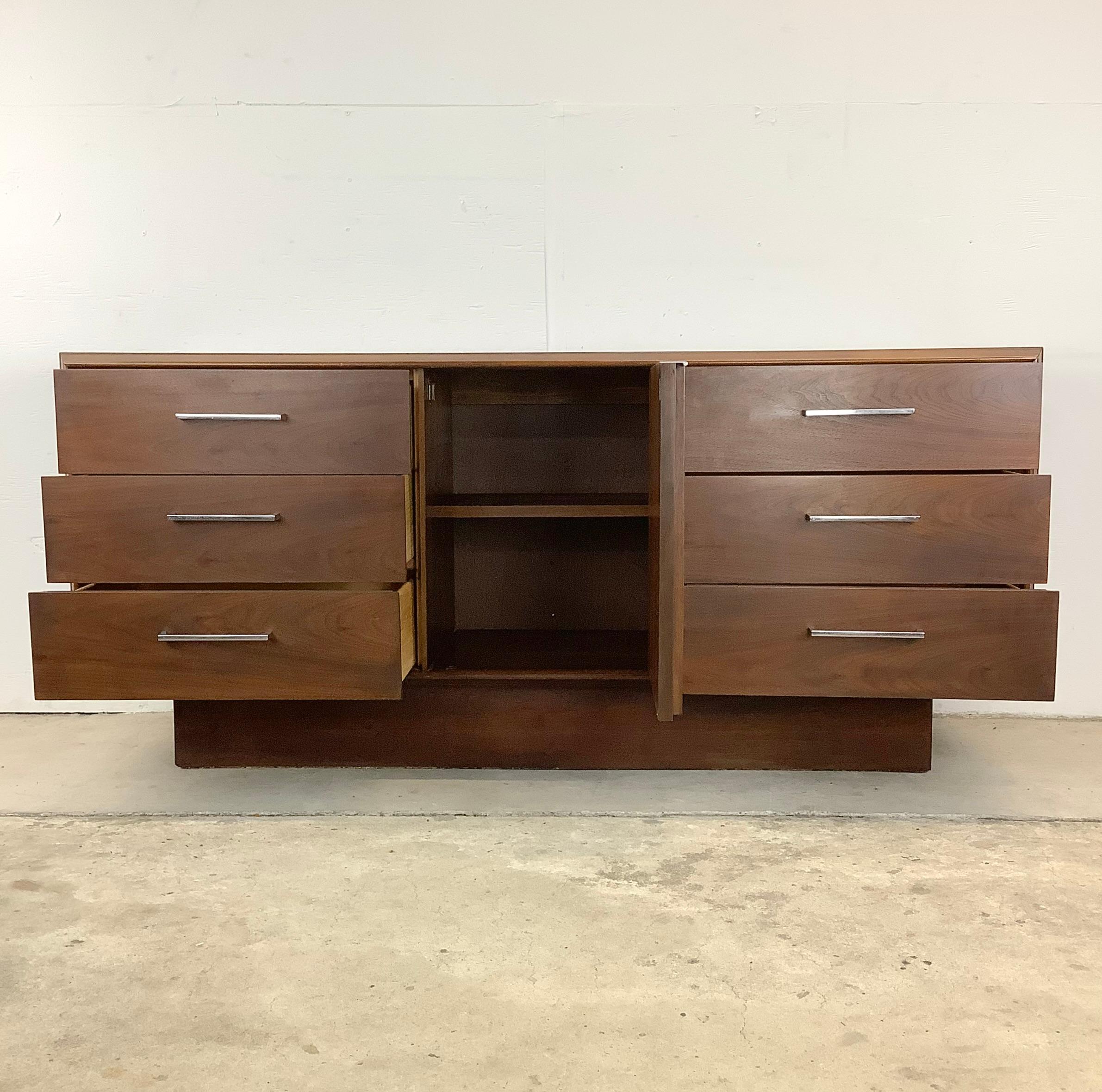 Mid-Century Modern Mid-Century Walnut Lowboy Dresser by Lane Furniture