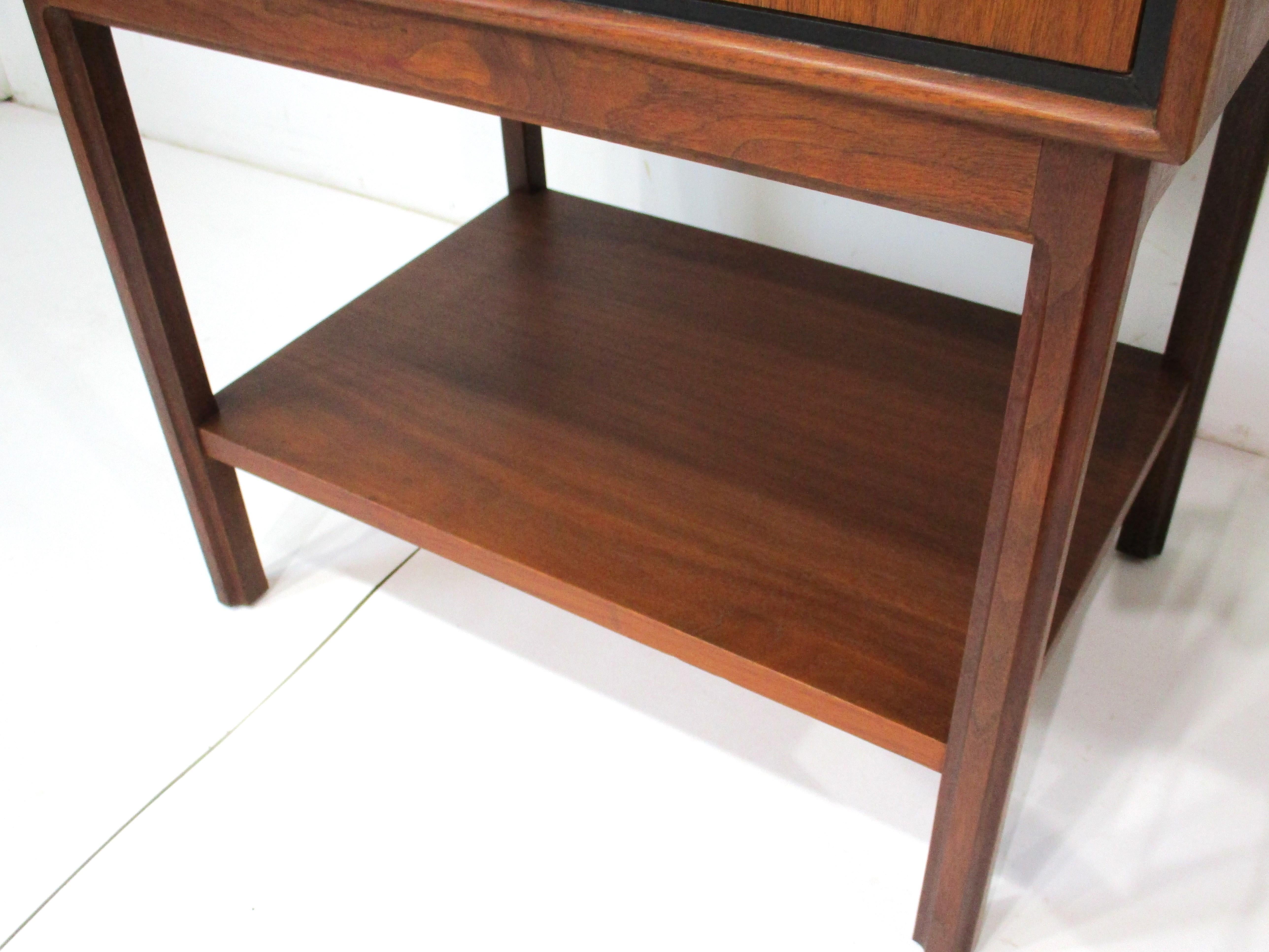 Mid Century Walnut Nightstands by Founders and Jack Cartwright 4