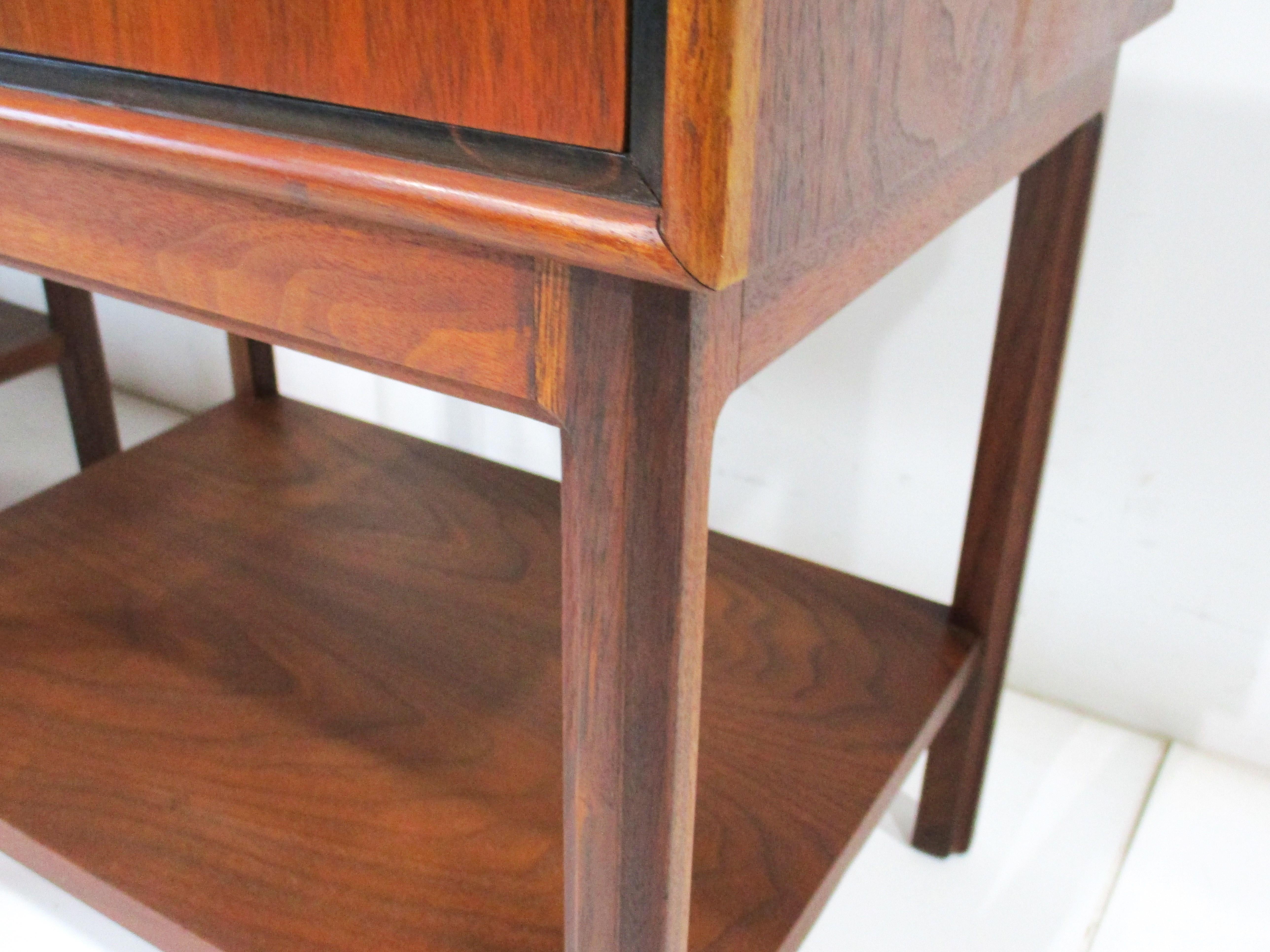 Mid Century Walnut Nightstands by Founders and Jack Cartwright 6