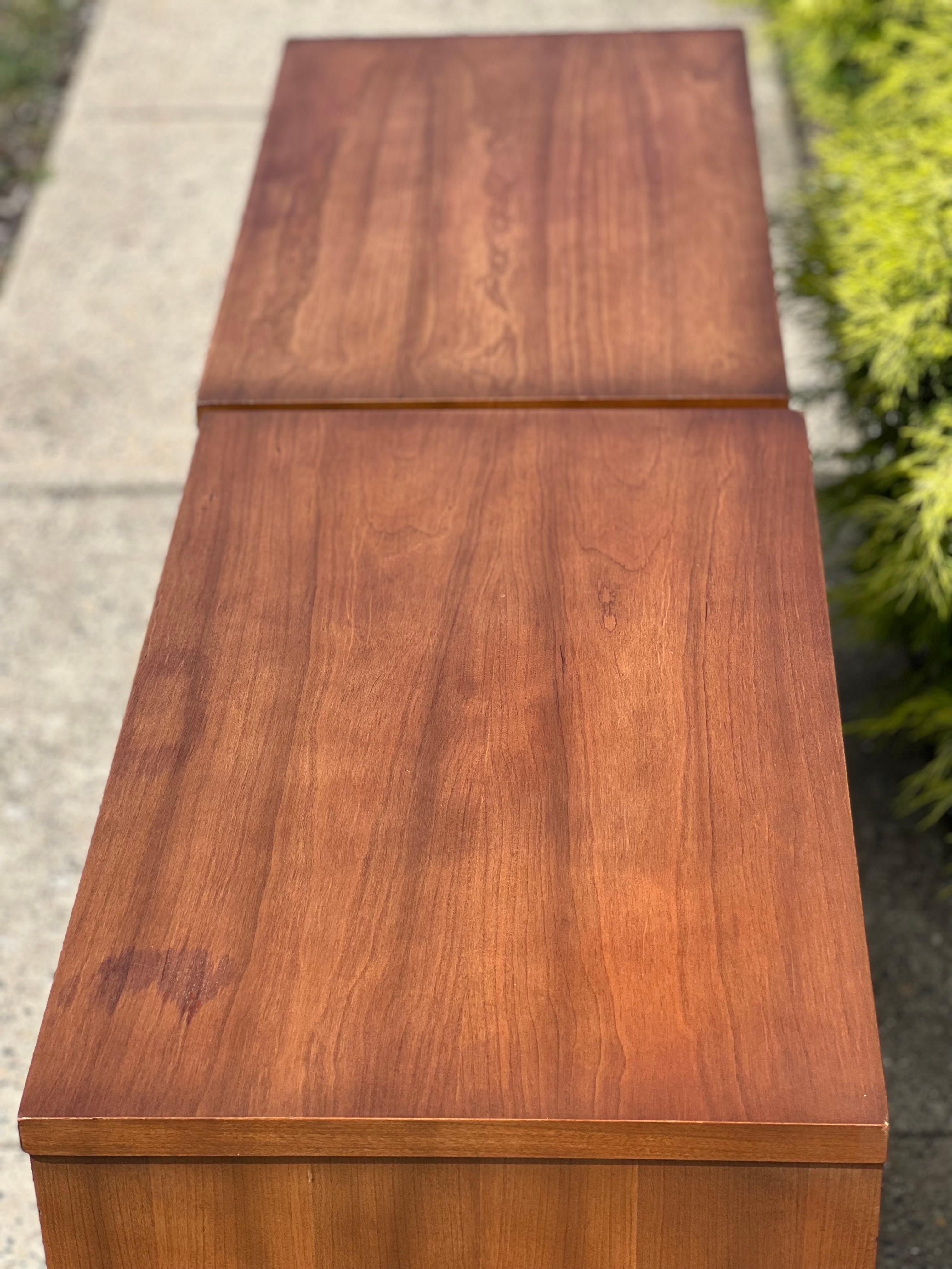 Mid Century Walnut Nightstands by Harmony House 5