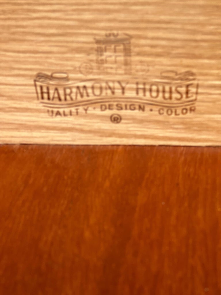 Mid Century Walnut Nightstands by Harmony House at 1stDibs