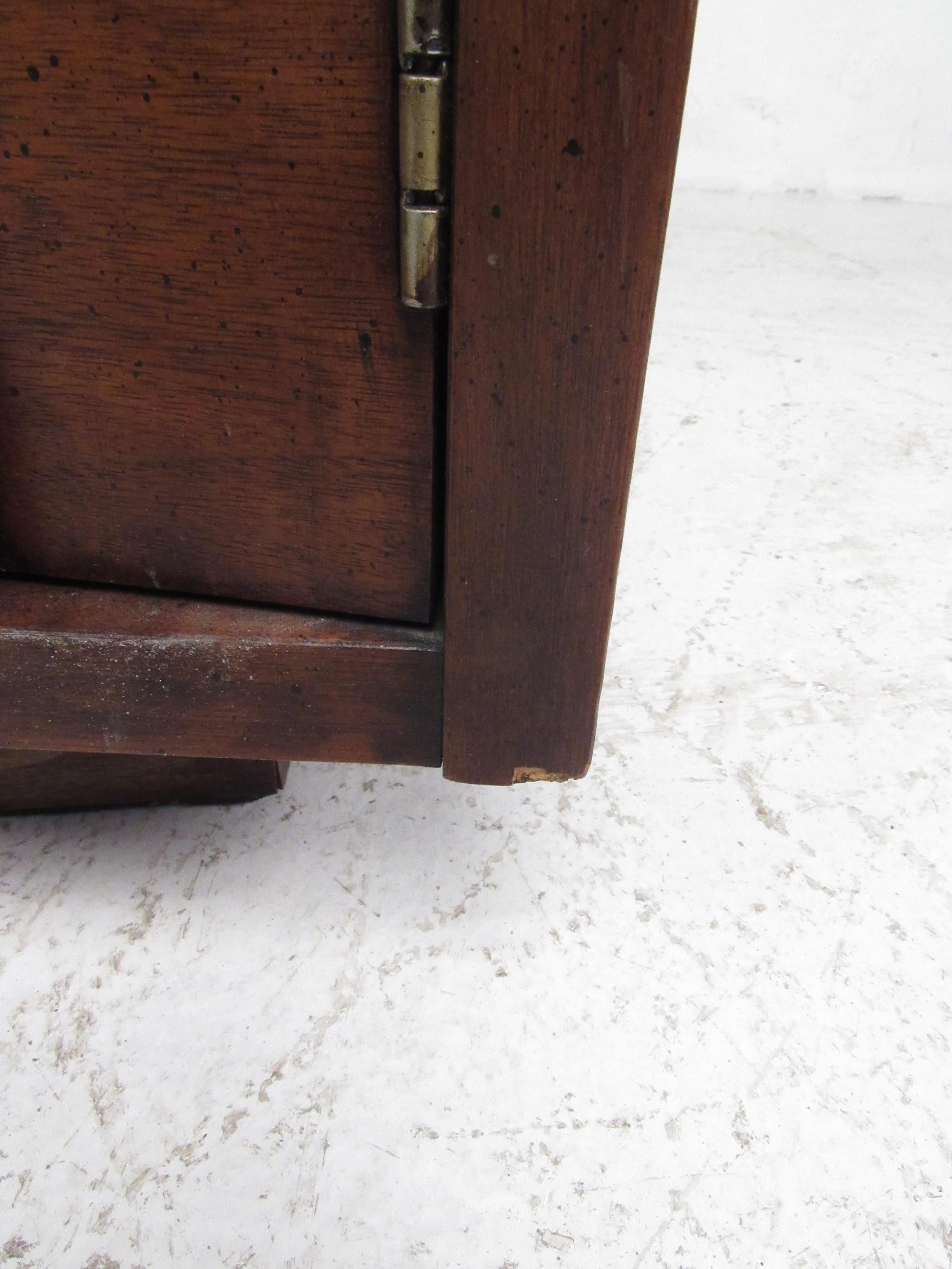 Midcentury Walnut Nightstands For Sale 6