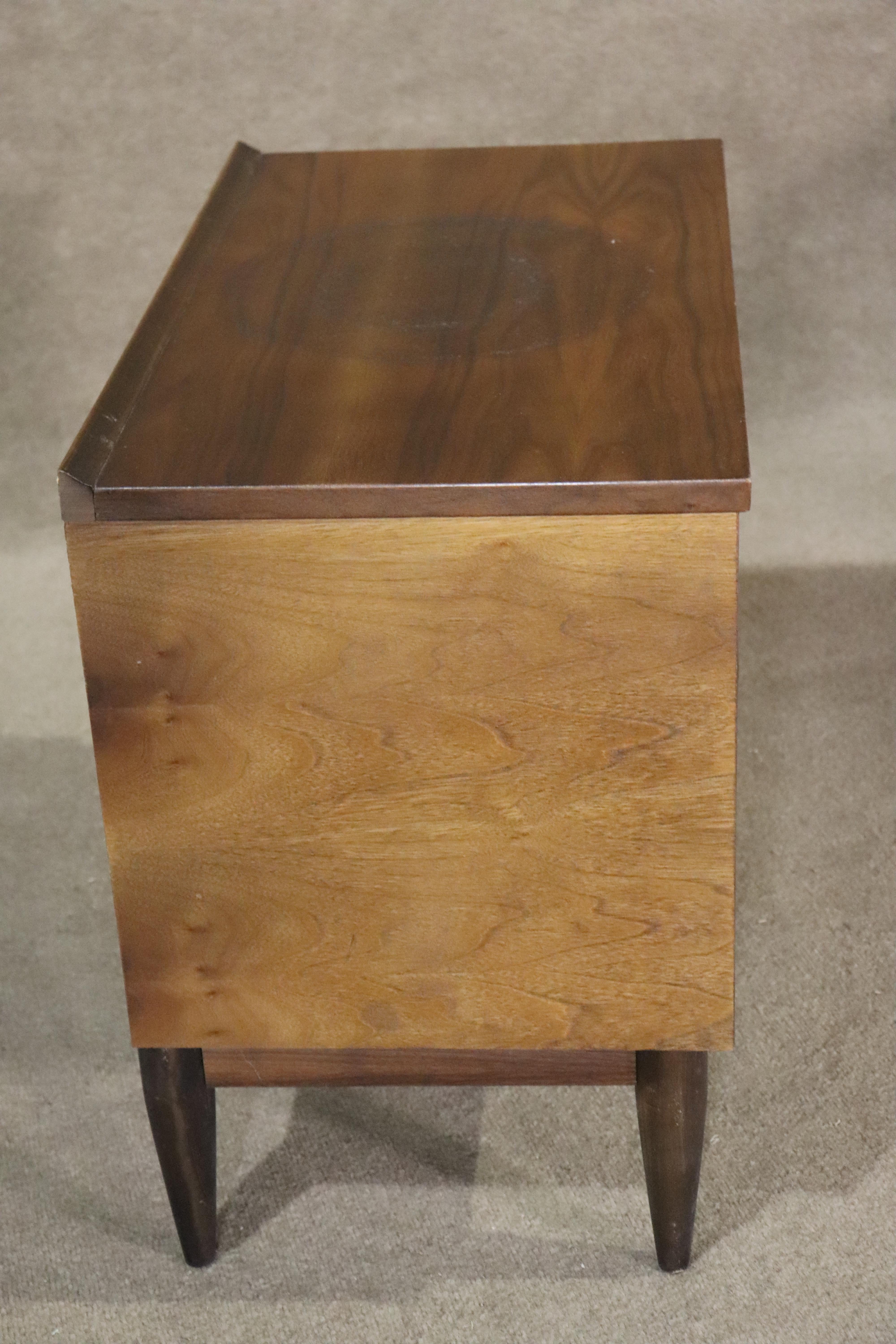 Mid-Century Walnut Nightstands For Sale 9