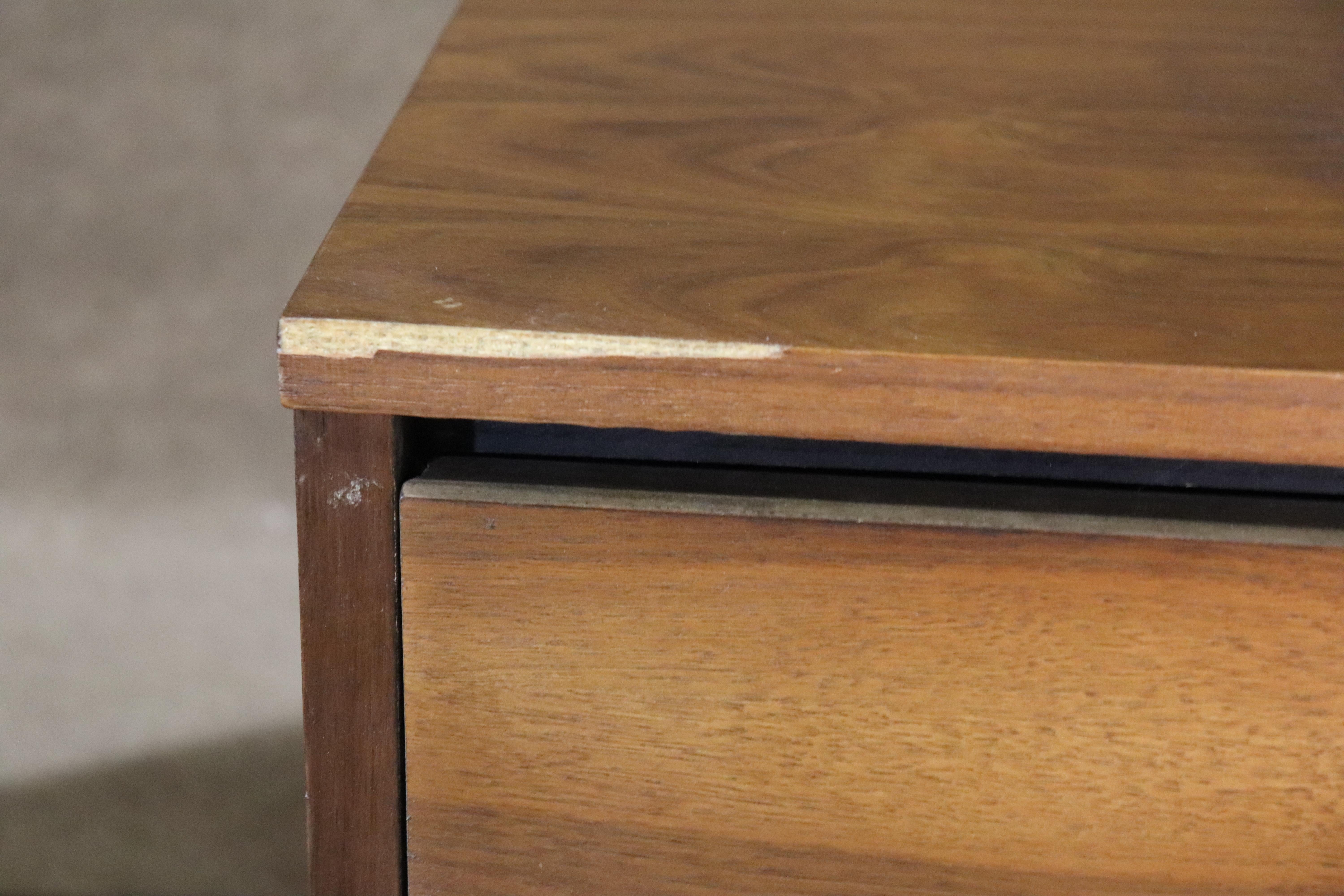20th Century Mid-Century Walnut Nightstands For Sale