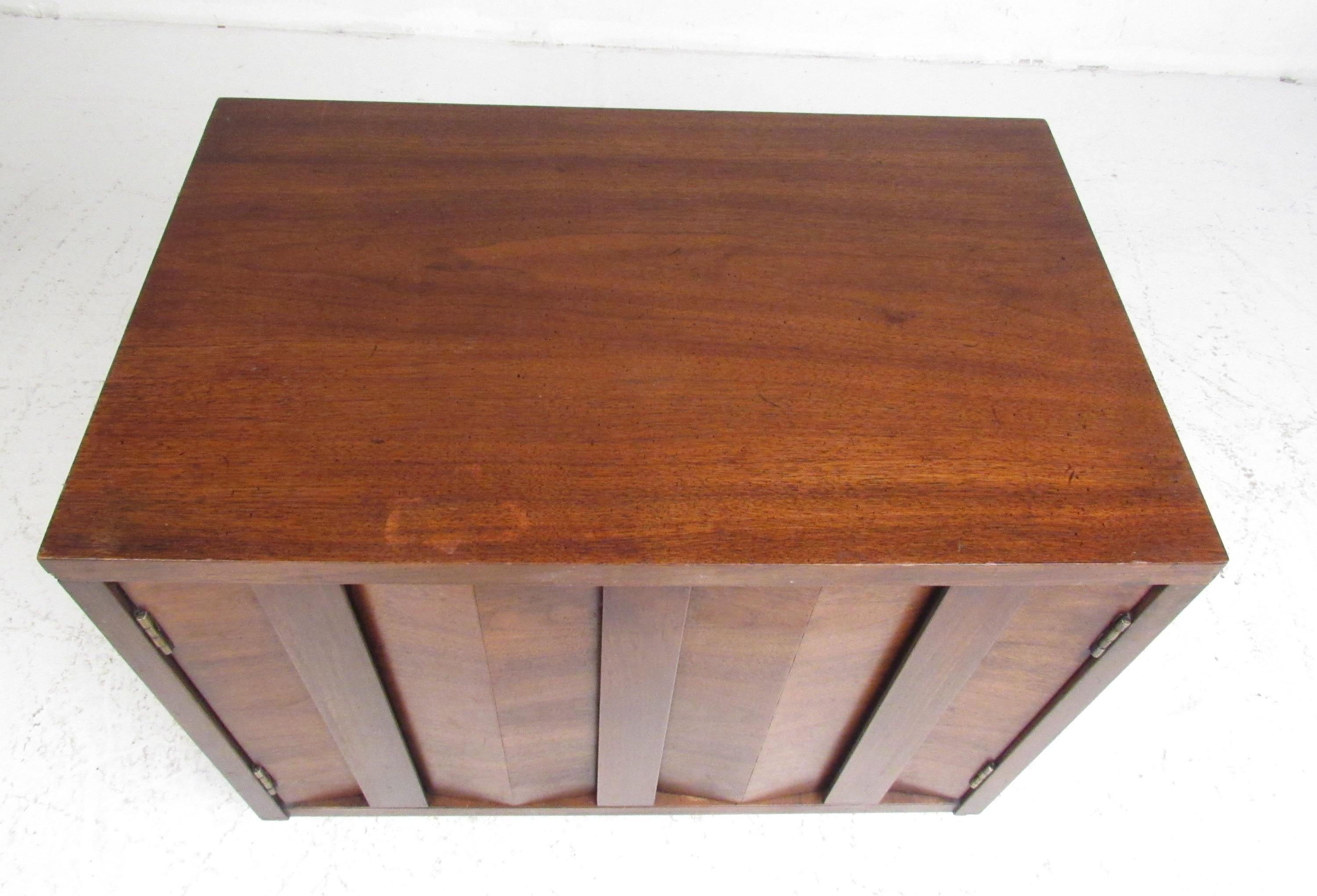 Midcentury Walnut Nightstands For Sale 1