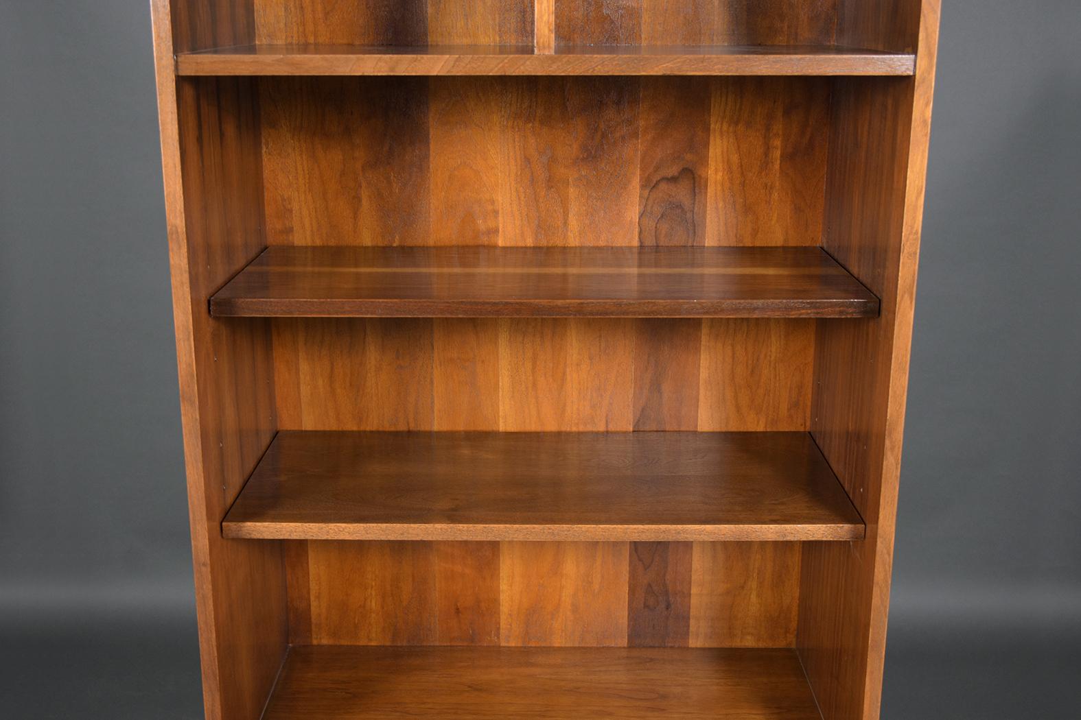 Mid-Century Modern Mid-Century Walnut Open Bookcase