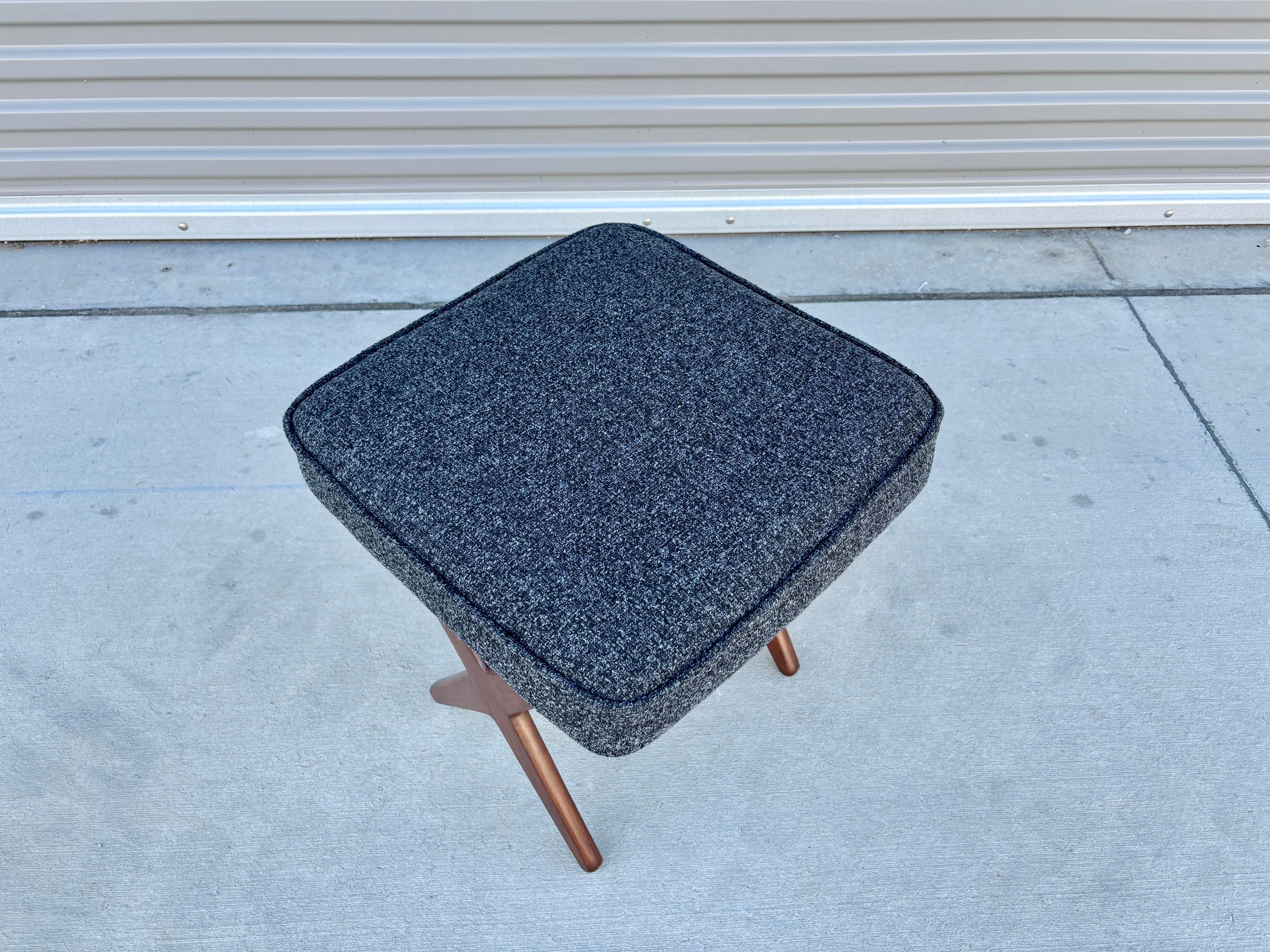 Mid Century Walnut Recliner Lounge Chair & Ottoman by Alf Svensson for Dux For Sale 11