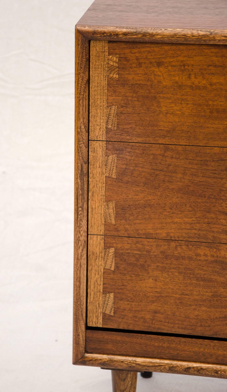 Midcentury Walnut Record Cabinet by Lane of Altavista, VA ...