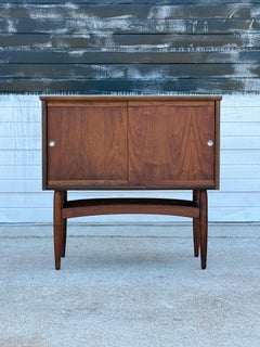 Mid-Century Walnut Record Cabinet / Credenza