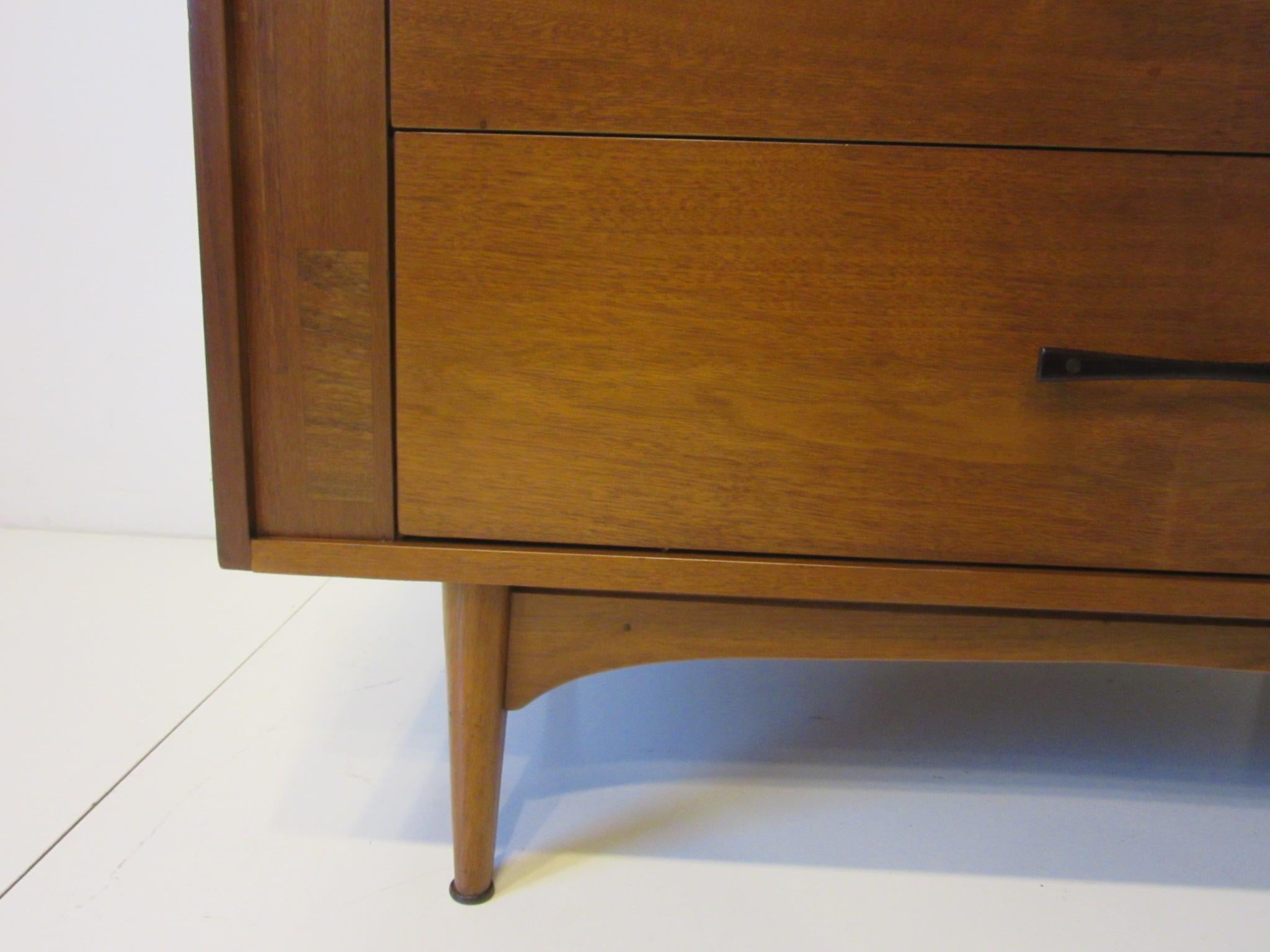 Midcentury Small Chest Walnut / Rosewood  1