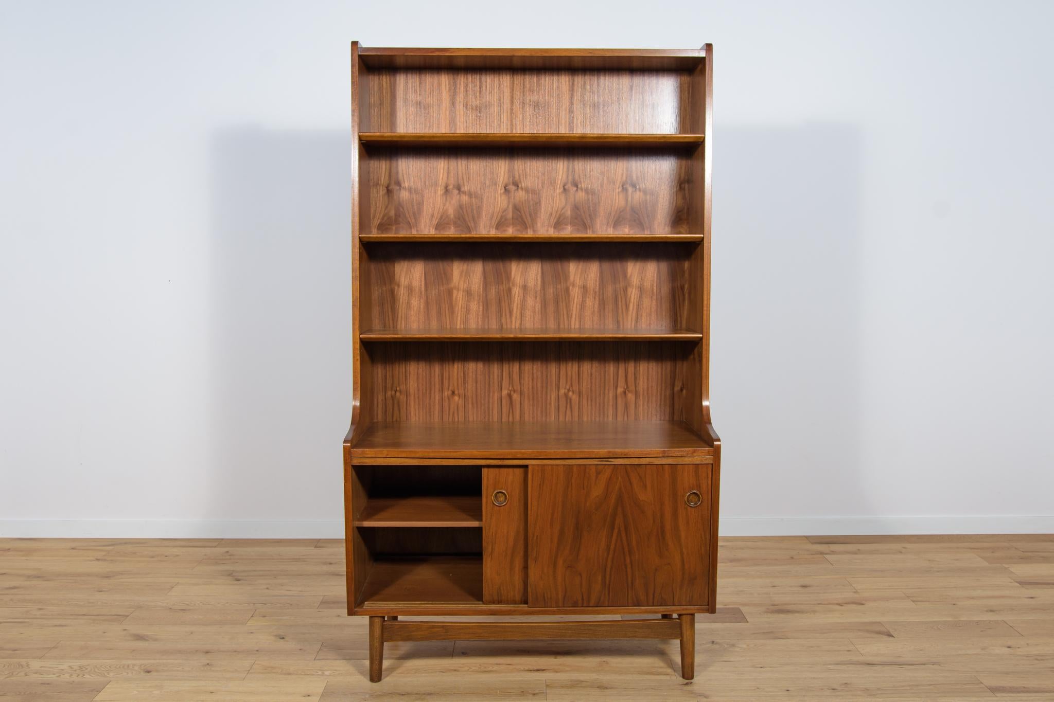 Mid-Century Walnut Shelf by Johannes Sorth for Bornholm, 1960s For Sale 1