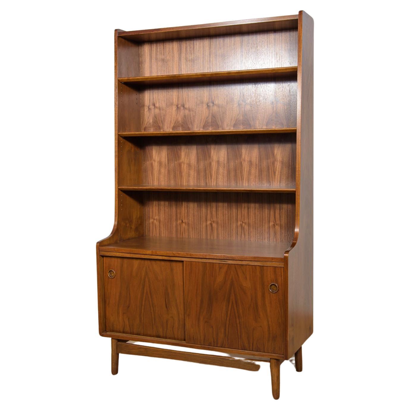 Mid-Century Walnut Shelf by Johannes Sorth for Bornholm, 1960s