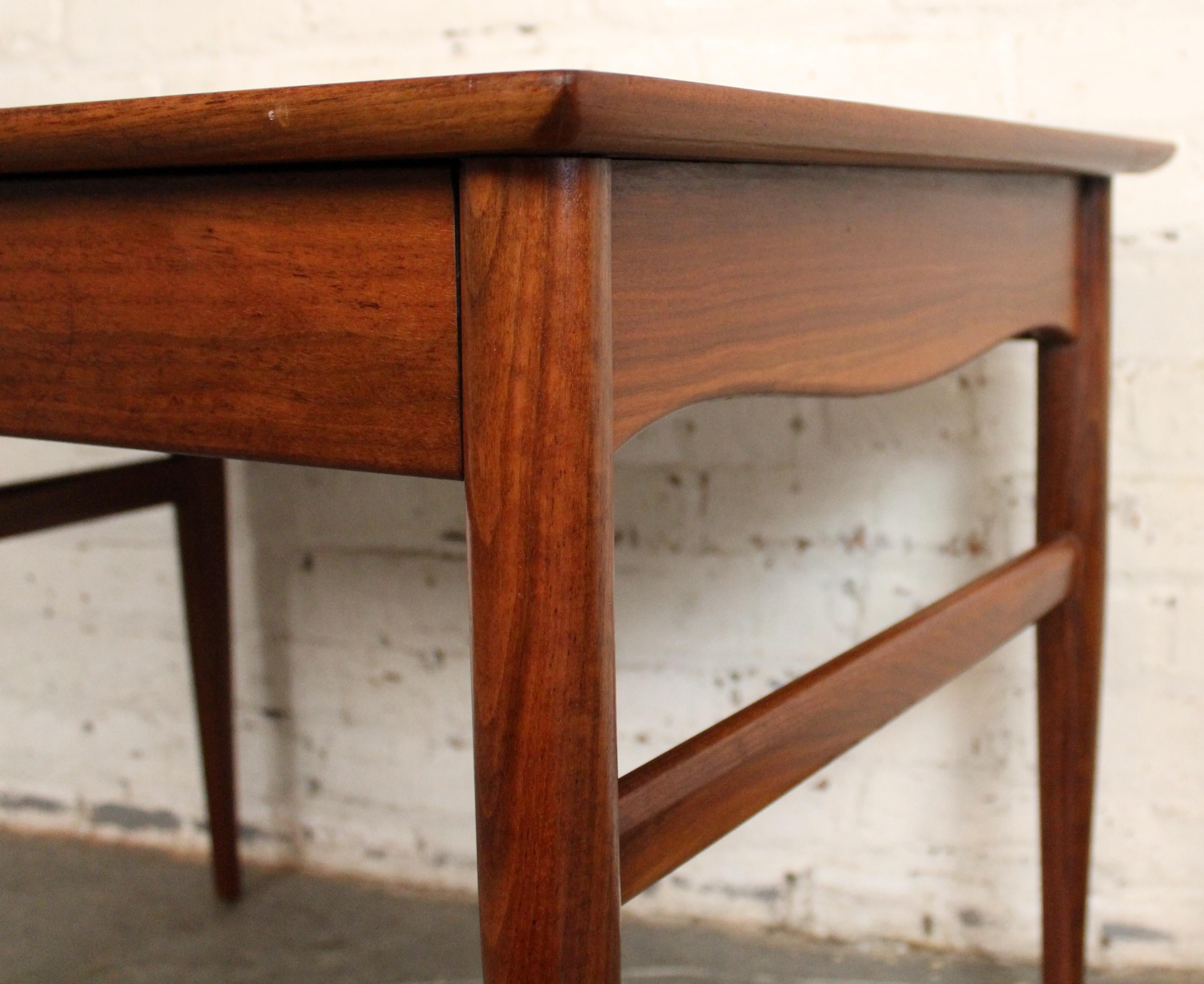 Mid-Century Walnut Side Table by Heritage Furniture For Sale 5