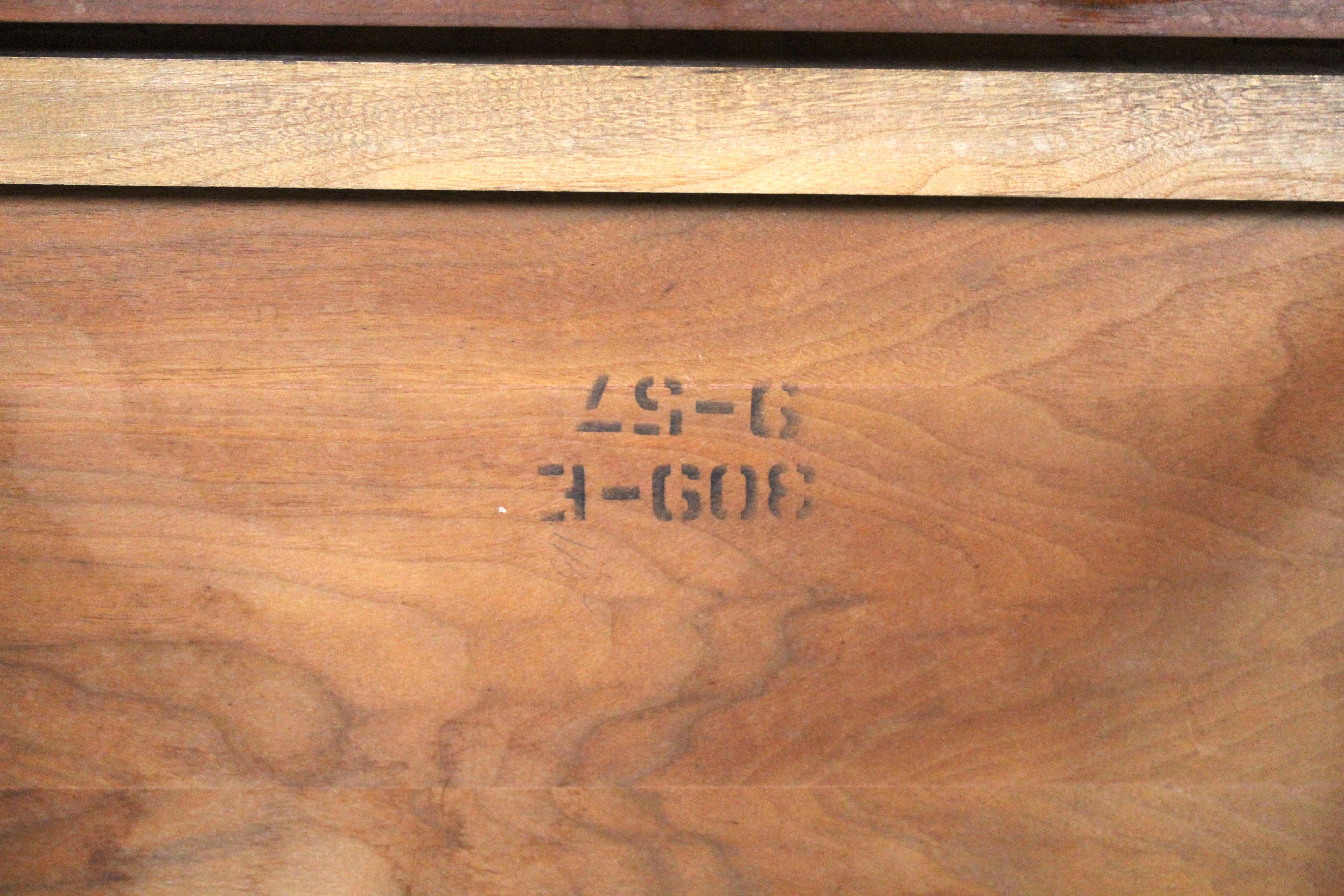 Mid-Century Walnut Side Table by Heritage Furniture For Sale 8