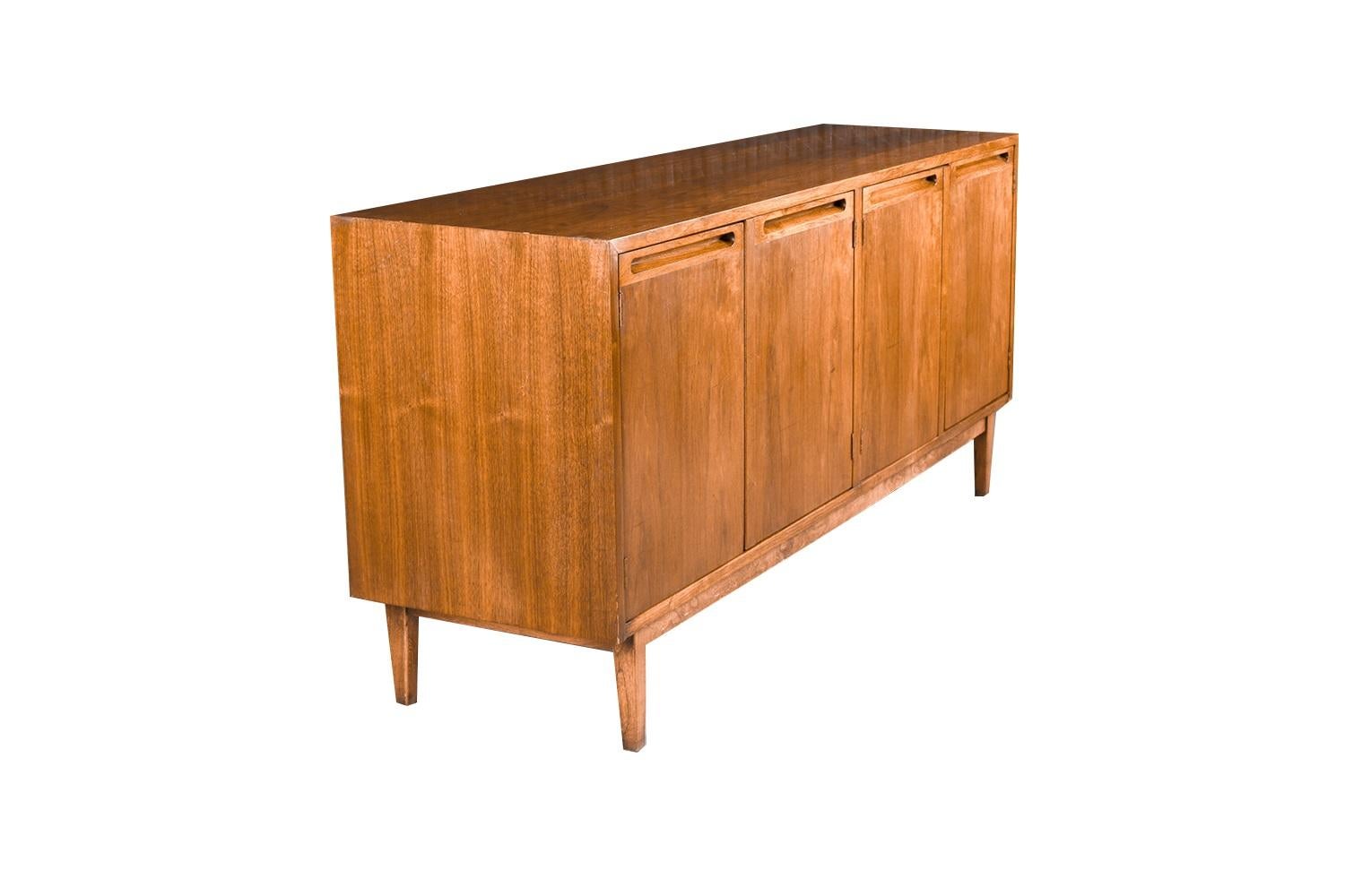 Mid-Century Modern Mid Century Walnut Sideboard Credenza American of Martinsville