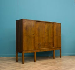 Mid Century Walnut Sideboard or Highboard, 1960s