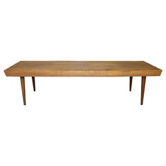 Midcentury Walnut Slat Bench