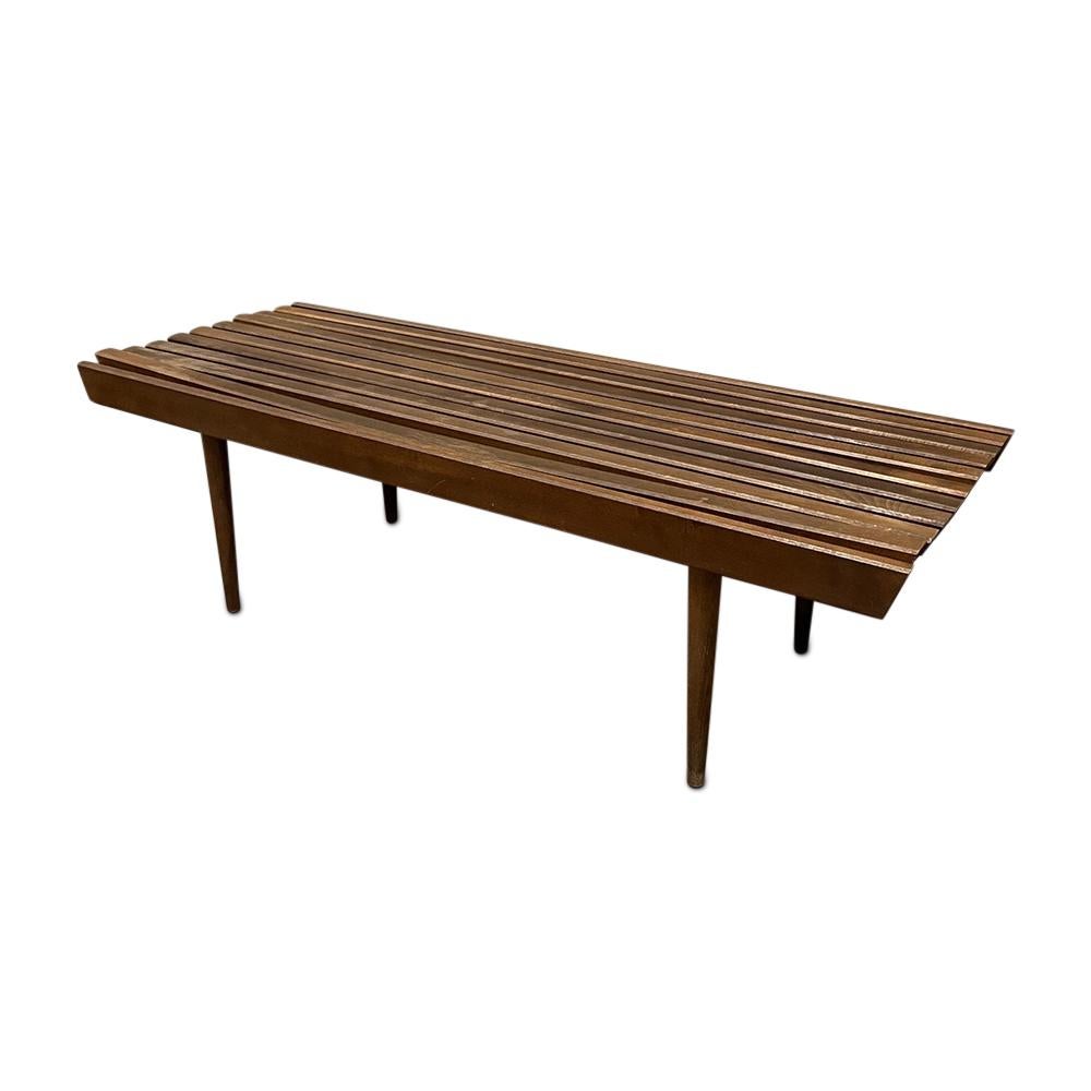 Mid-Century Walnut slate bench / Coffee table 1960’s Circa 3