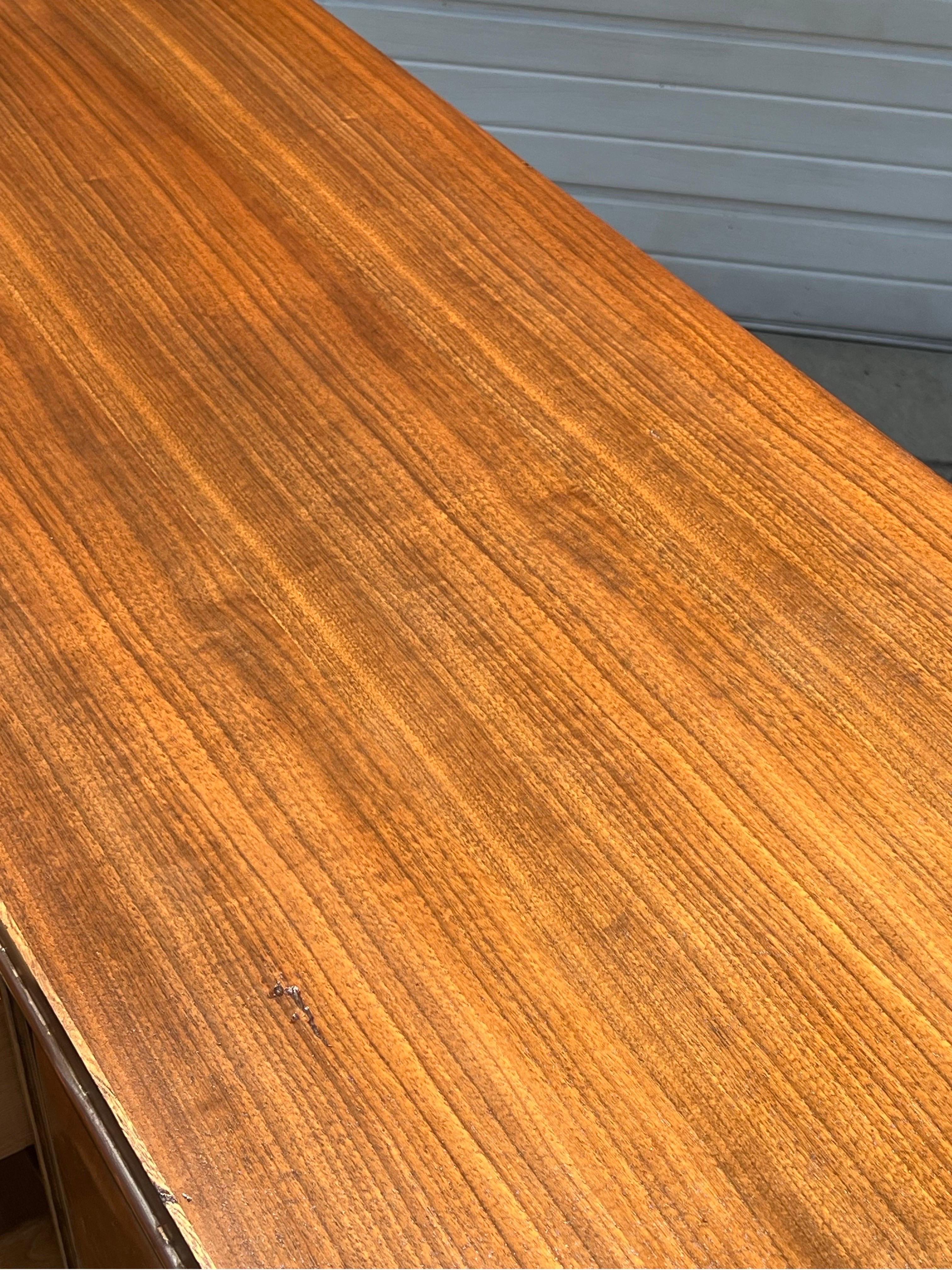 Mid-Century Walnut Tall Boy by Lane Furniture For Sale 5