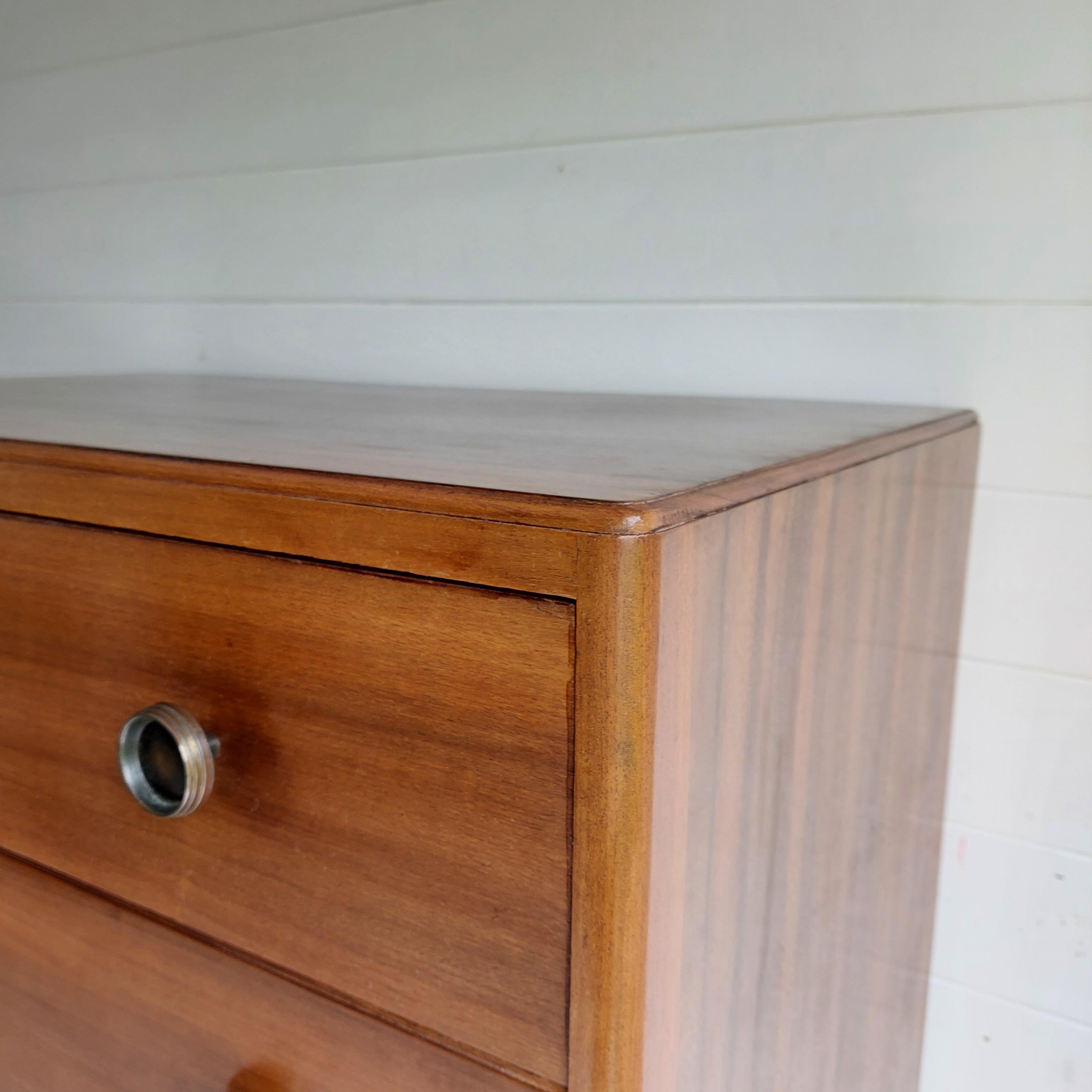 Mid Century Walnut Tall Boy Chest of drawers, Herbert Gibbs  50s  60s 2