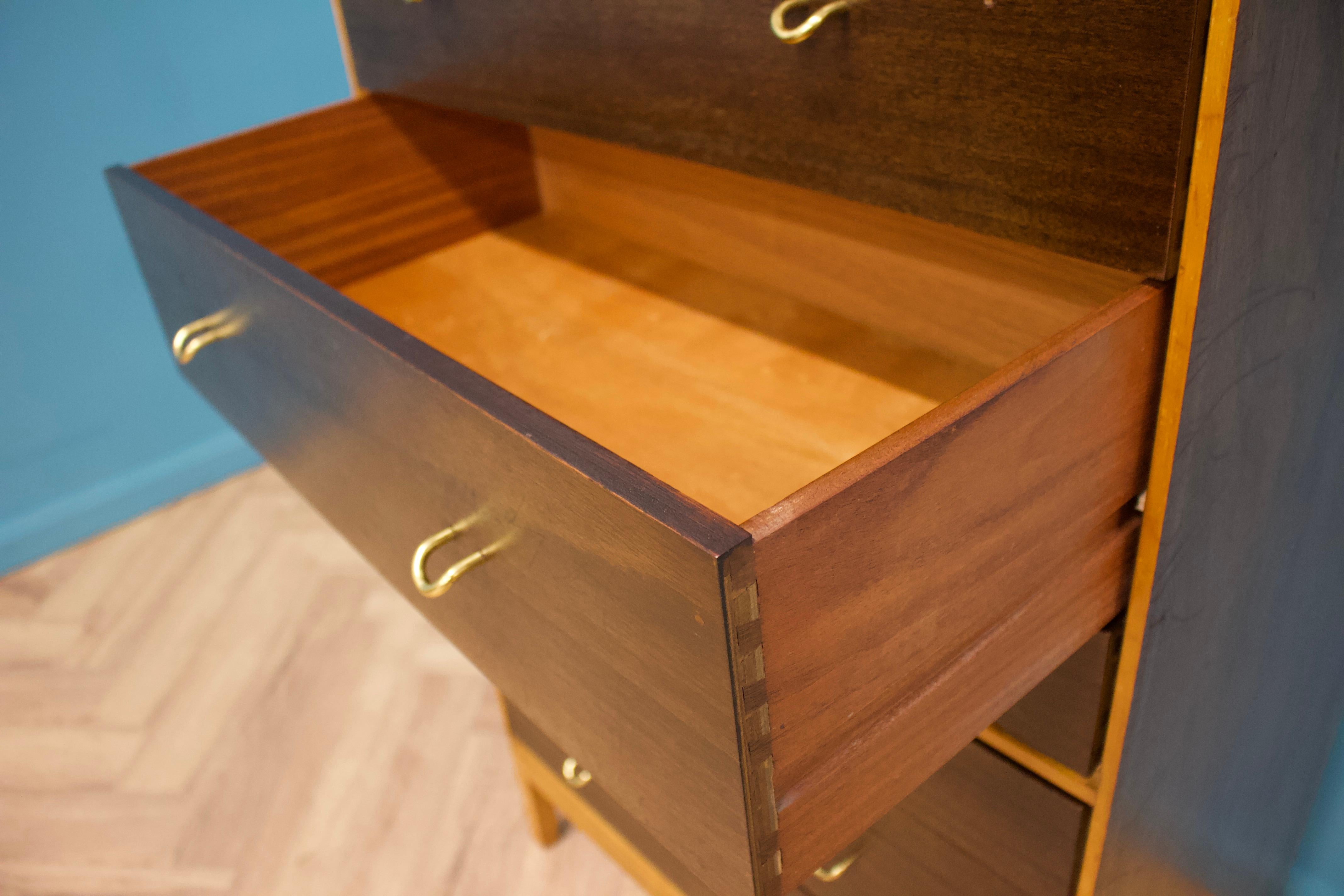 20th Century Mid Century Walnut Tallboy Chest of Drawers from Stag John & Sylvia Reid, 1960s