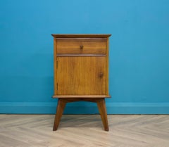 Mid-Century Walnut & Teak Bedside Table from Crown Furniture, 1960s