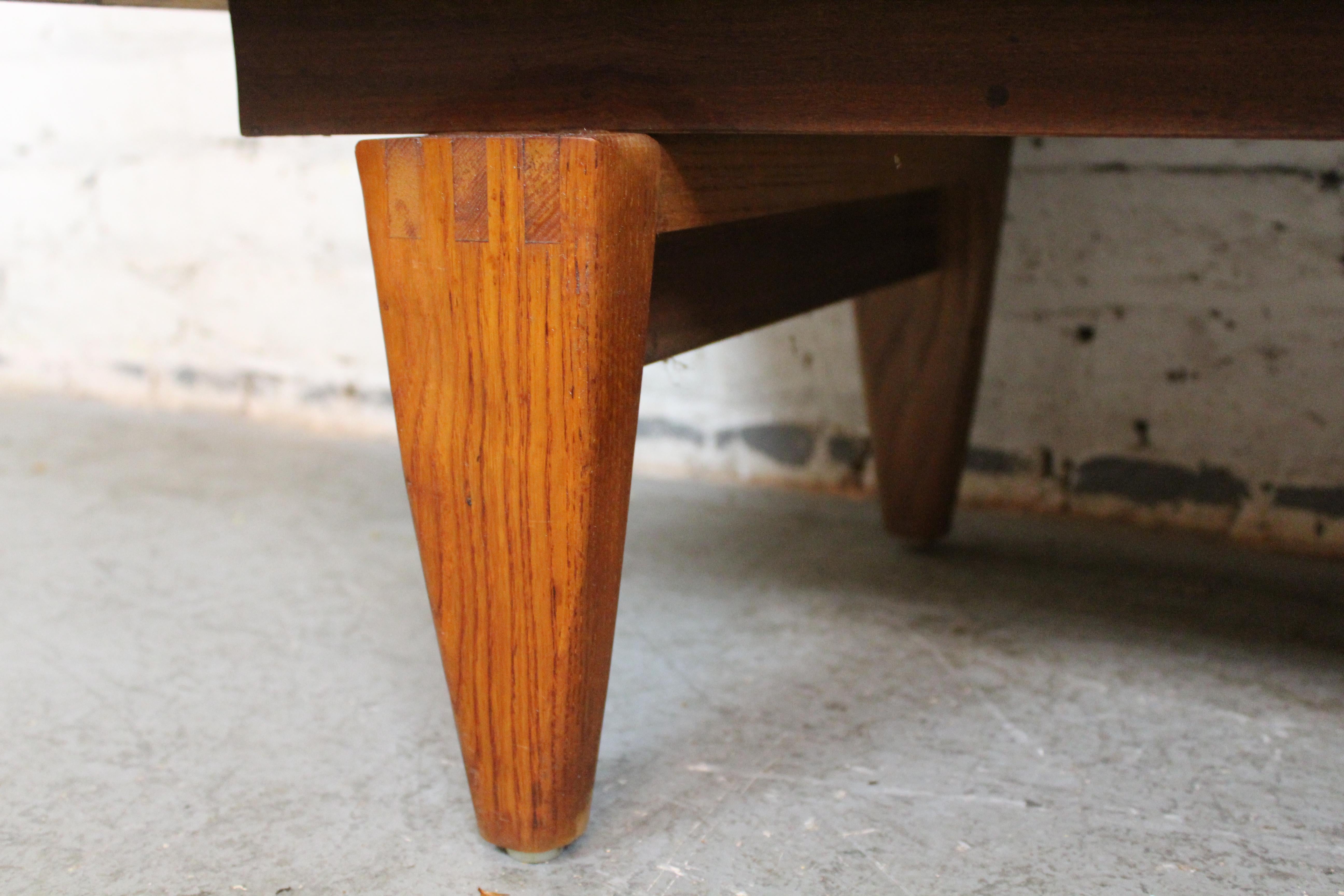 Metal Mid-Century Walnut 