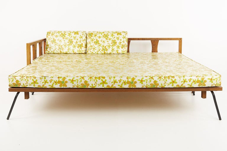 Mid Century Walnut Trundle Day Bed at 1stDibs walnut trundle bed