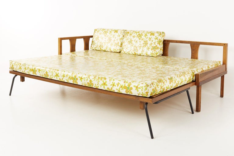 Mid Century Walnut Trundle Day Bed at 1stDibs walnut trundle bed