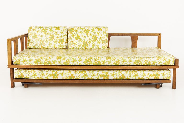 Mid Century Walnut Trundle Day Bed at 1stDibs walnut trundle bed