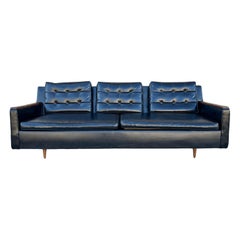 Mid Century Nussbaum & Vinyl Sofa