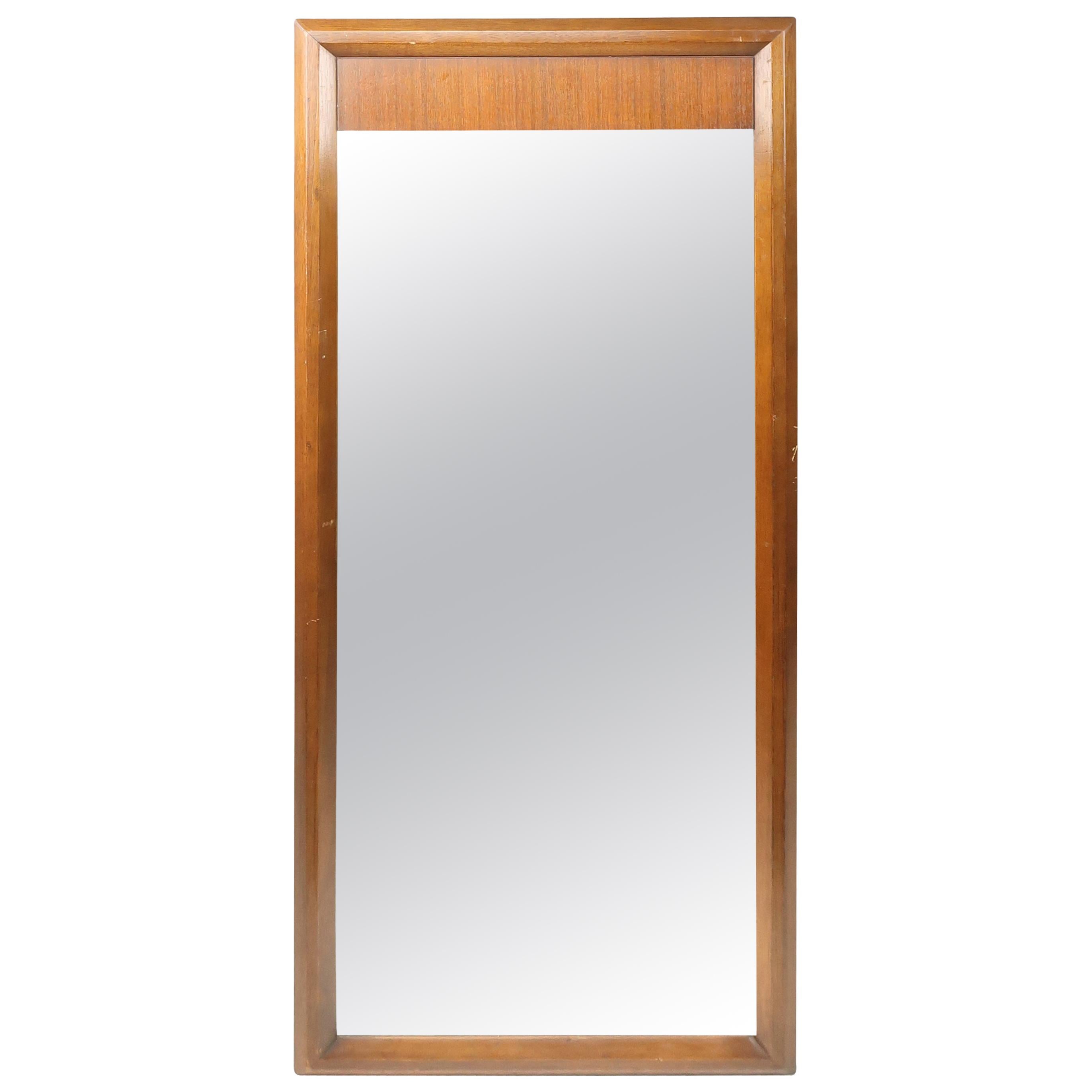 Midcentury Walnut Wall Mirror