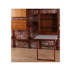 Mid-century Walnut Wall Unit in the style of Poul Cadovius, c. 1960