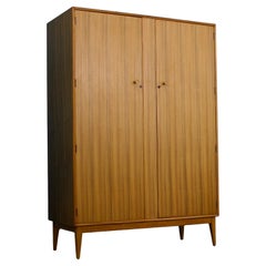 Mid Century Walnut Wardrobe by Alfred COX for Heals, 1960s, 1 of 2