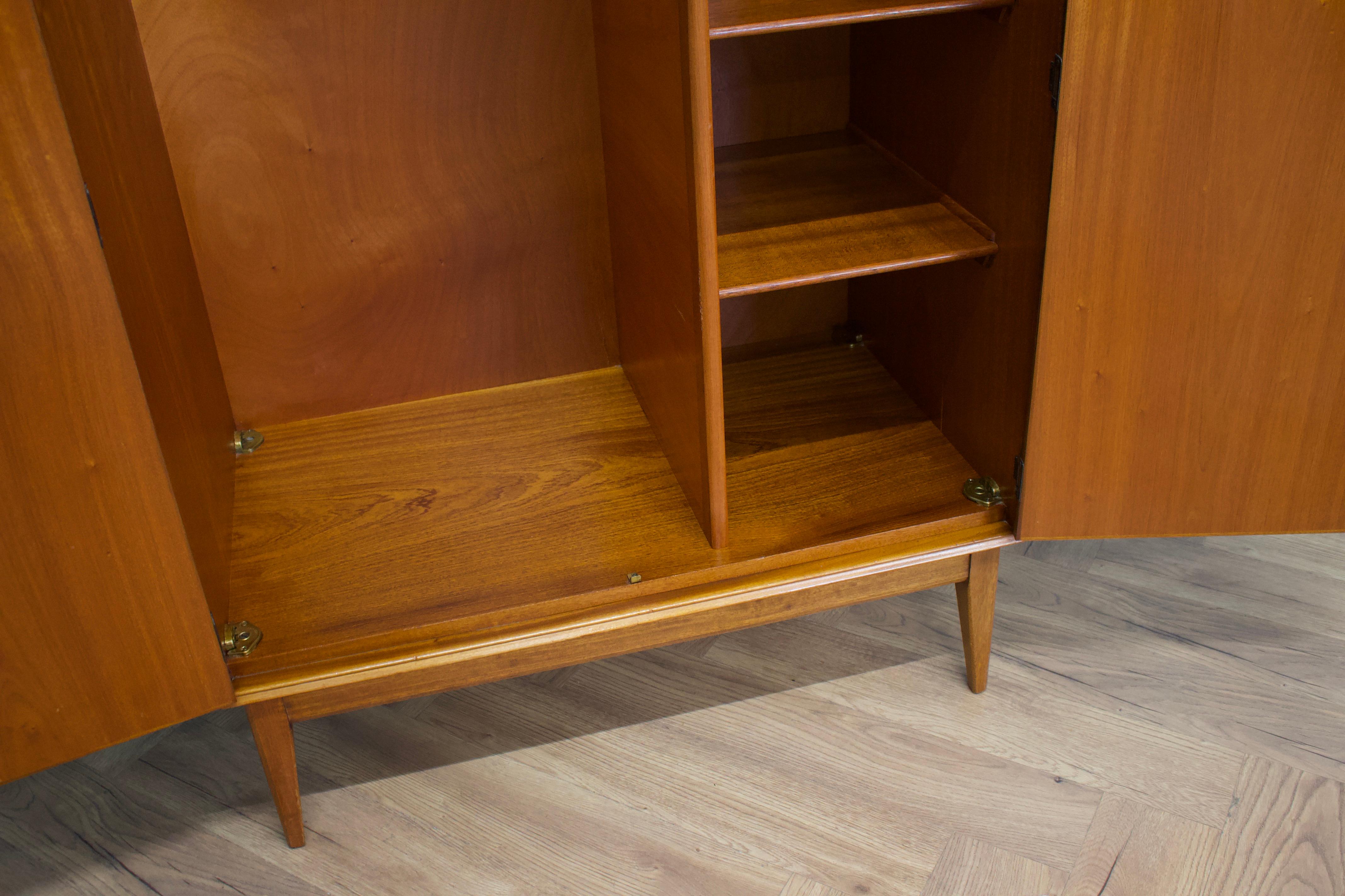 Mid Century Walnut Wardrobe by Alfred COX for Heals, 1960s, 2 of 2 1