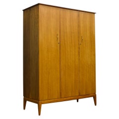 Mid Century Walnut Wardrobe by Alfred COX for Heals, 1960s