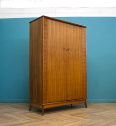Mid Century Walnut Wardrobe from Alfred Cox, 1950s