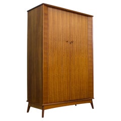 Mid Century Walnut Wardrobe from Alfred Cox, 1950s