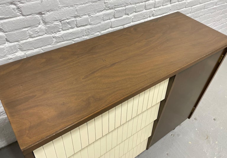 Midcentury Walnut + White Bedroom Set by Lawrence Peabody for Child Craft For Sale at 1stDibs