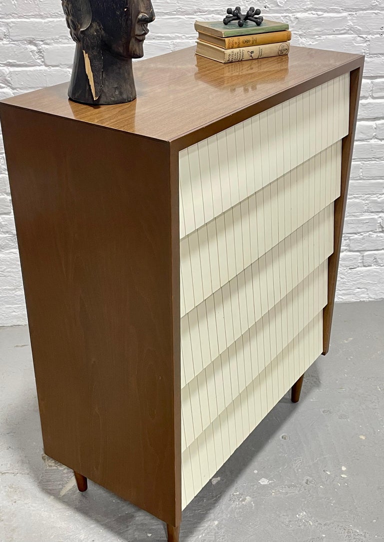 Midcentury Walnut + White Bedroom Set by Lawrence Peabody for Child Craft For Sale at 1stDibs