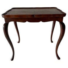 Mid-century Walnut Wood Side Coffee Table, 1950s, Germany