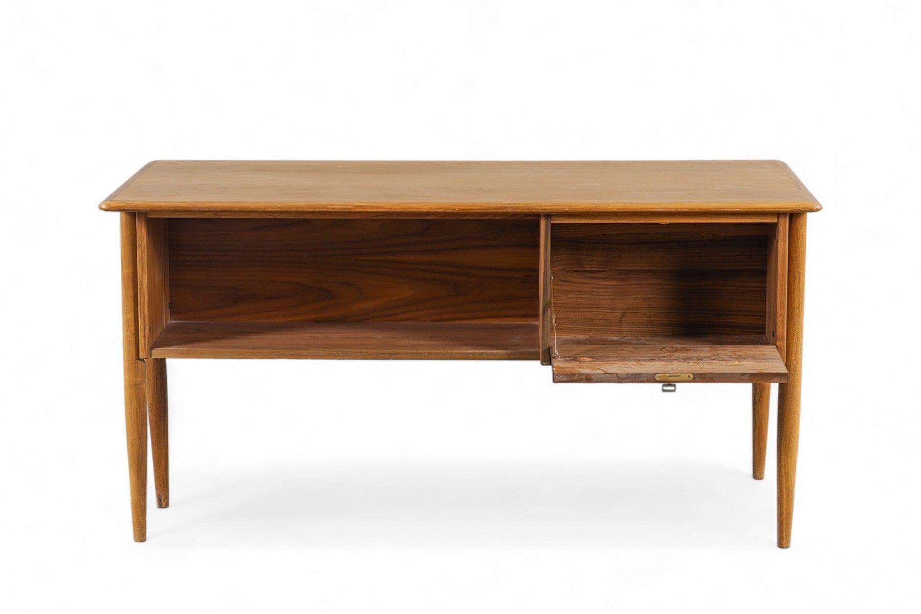 Mid Century Walnut Writing Desk by Göran Strand In Good Condition For Sale In Berkeley, CA