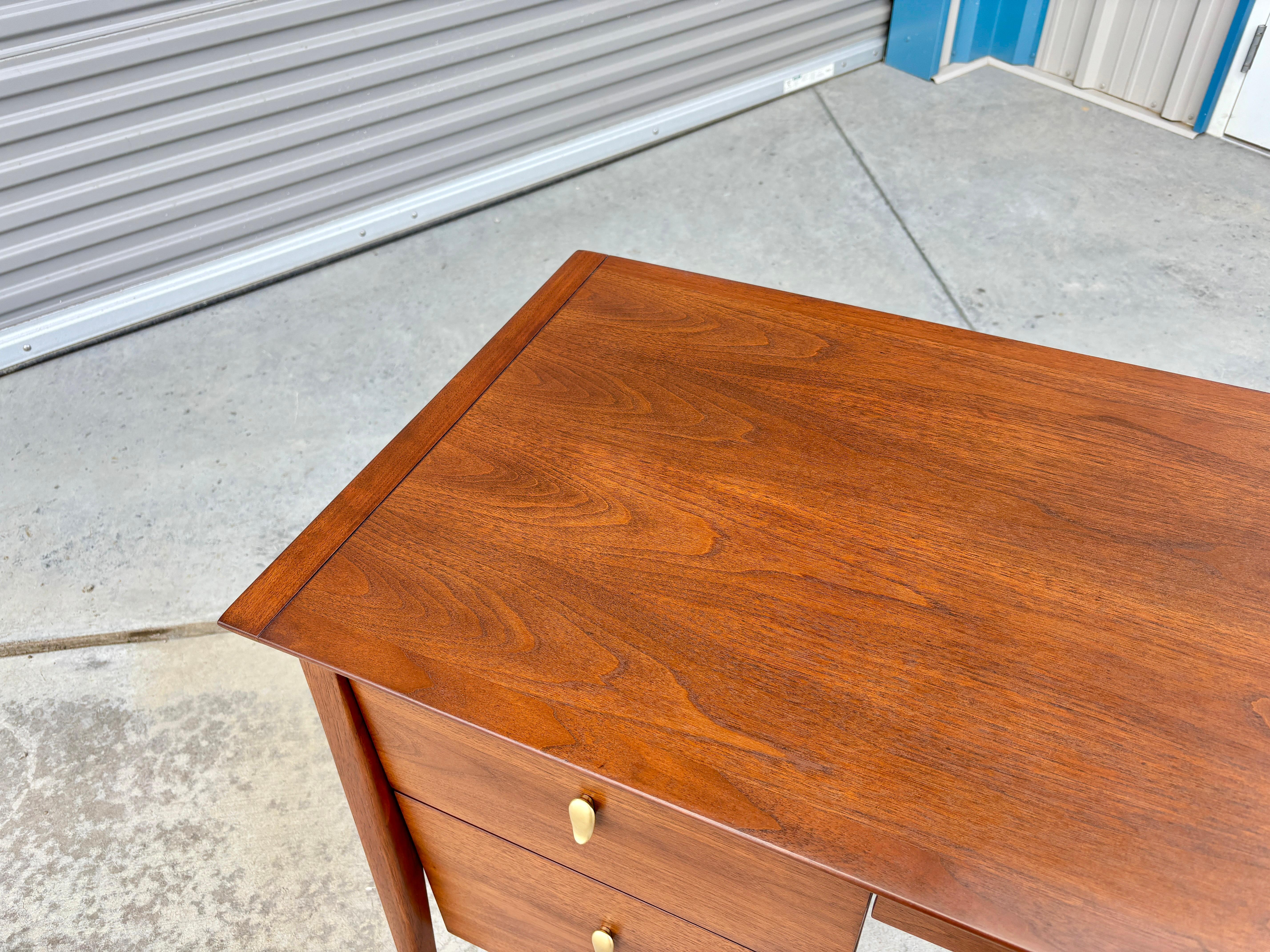 Mid Century Walnut Writing Desk by John Van Koert for Drexel, 1960s 3