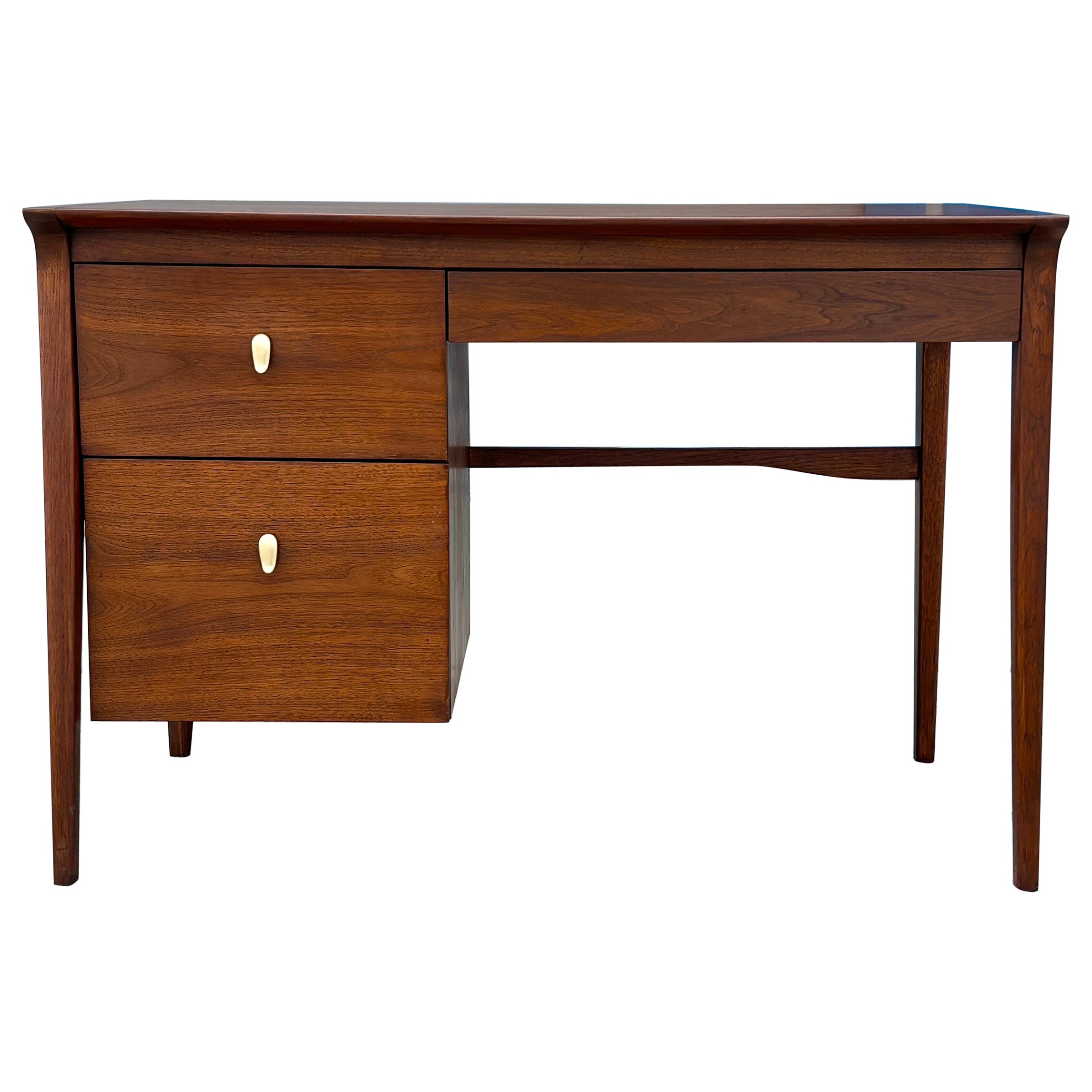 Mid Century Walnut Writing Desk by John Van Koert for Drexel, 1960s