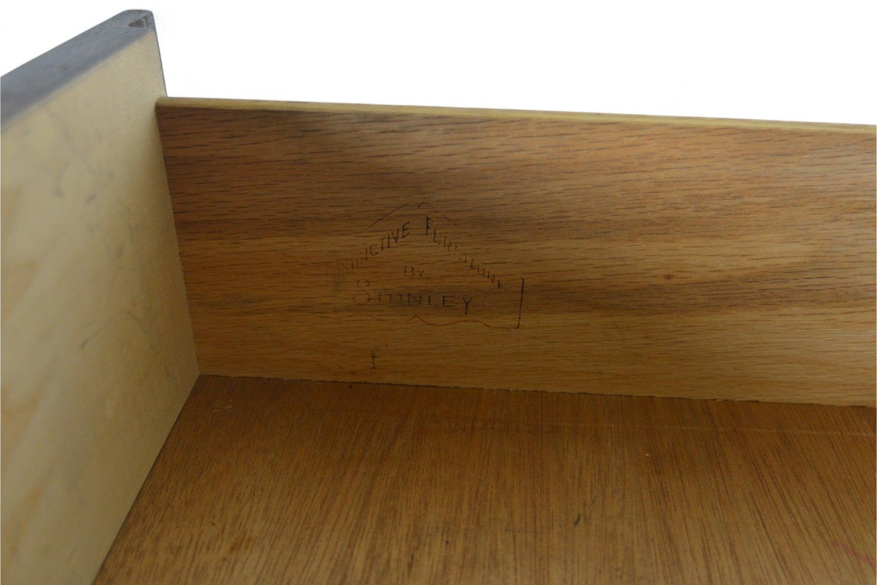20th Century Mid Century Walnut Writing Desk in Walnut by Stanley #1 For Sale