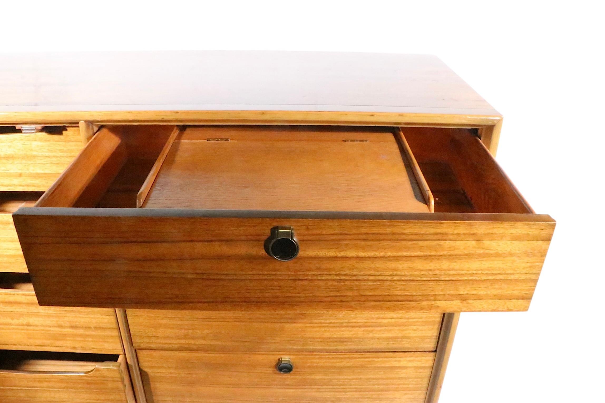 American Mid Century Wardrobe Armoire Chest Dresser c 1950/60's For Sale