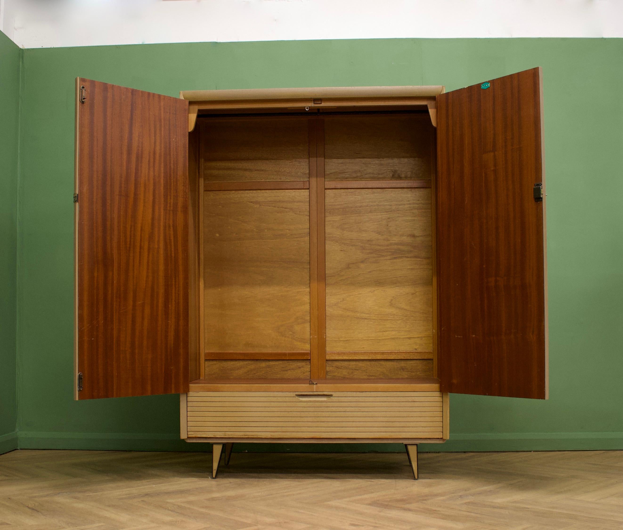 Mid-Century Modern Mid-Century Wardrobe from Lebus, 1960s For Sale