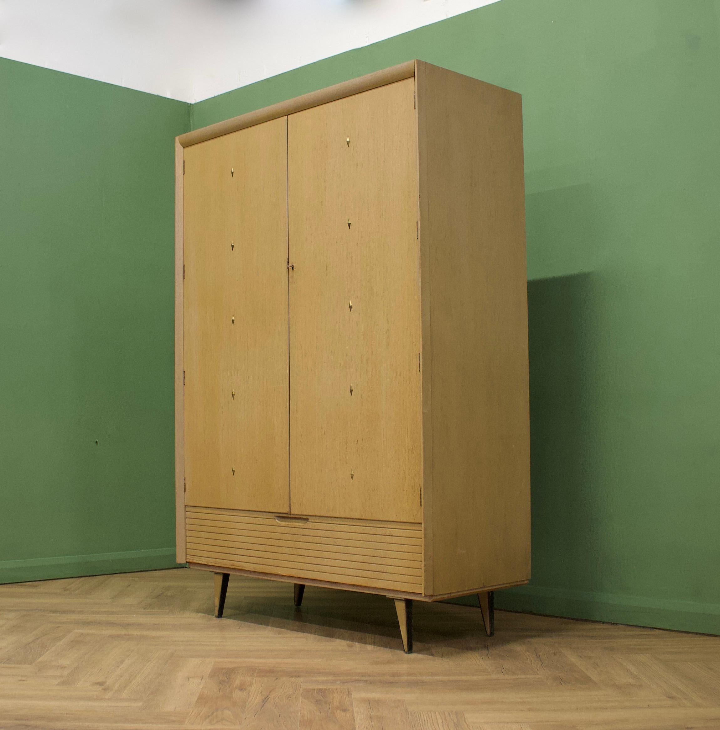 European Mid-Century Wardrobe from Lebus, 1960s For Sale