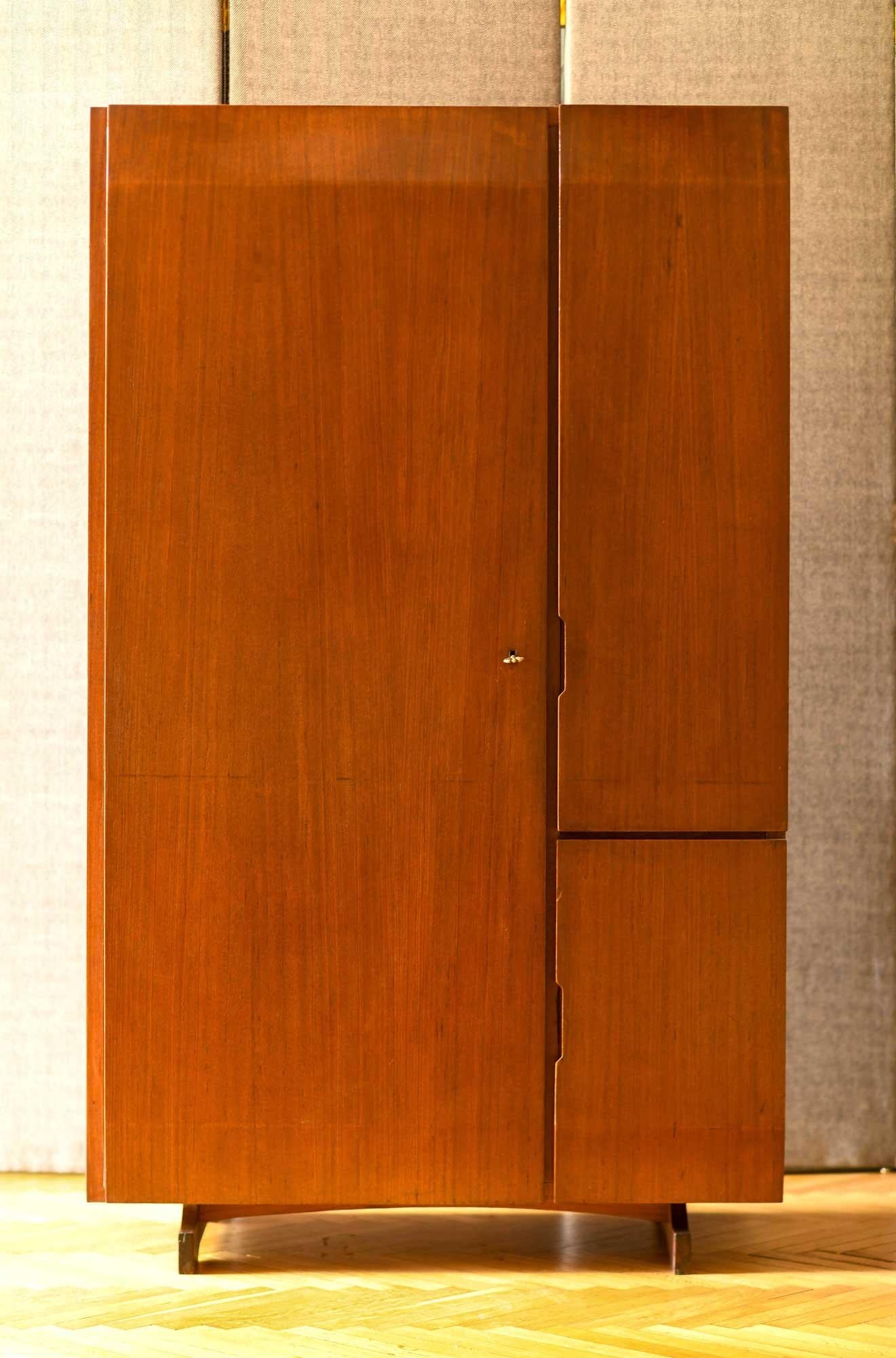 Wood Midcentury Wardrobe from the 1960s For Sale