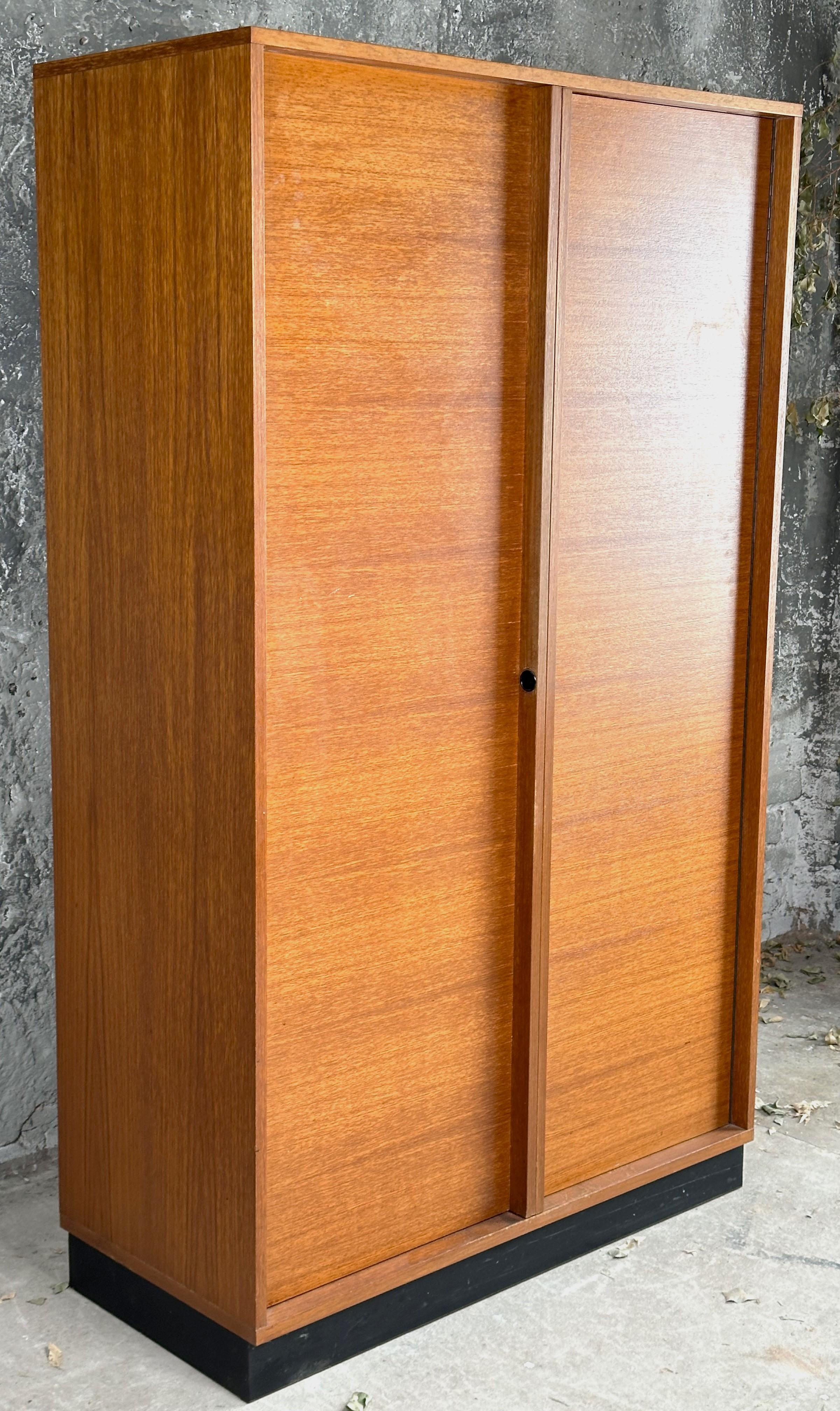 Mid-Century Wardrobe Highboy Dresser Danish Teak, G. Renkel for Rego For Sale 4